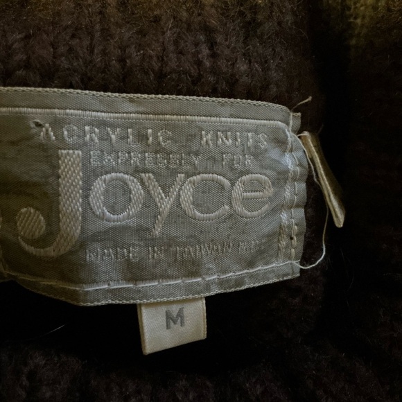 Vtg 80s op art cowl neck sweater - Picture 2 of 11